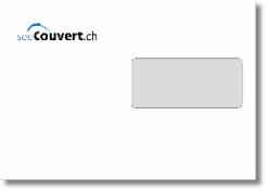 Couvert C5 mit Fenster rechts